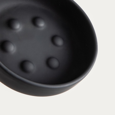                             Keramická mydelnička Almeri Black 11 cm                        