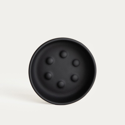 Keramická mydelnička Almeri Black 11 cm                    