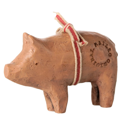 Vianočná ozdoba prasiatko so stuhou Pig Small                    