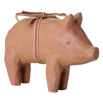                             Vianočná ozdoba prasiatko so stuhou Pig Medium                        