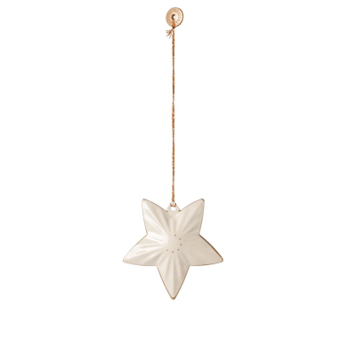                             Vianočné plechové ozdoby Holy Night White - 4 ks                        
