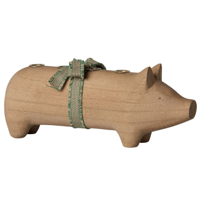                             Drevený adventný svietnik prasiatko Pig Nature                        