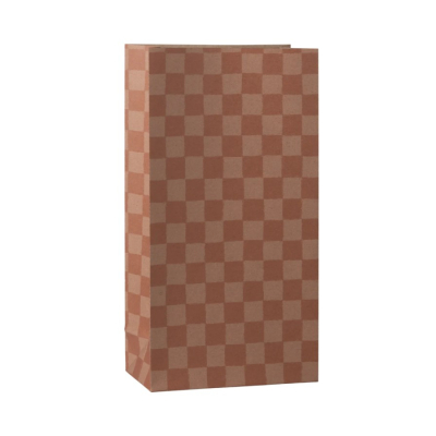 Darčekové papierové vrecko Checker Medium Powder                    