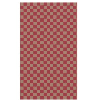 Darčekový baliaci papier Checker Powder/Red 10 m                    