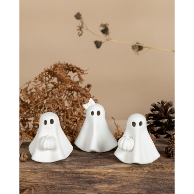                             Jesenná dekorácia Sofie Ghost White 8 cm                        