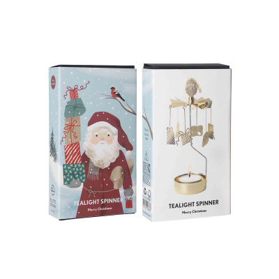                             Rotujúce svietnik Merry Christmas Gold                        
