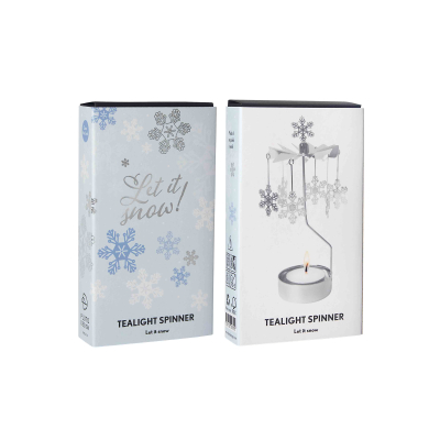                             Rotujúce svietnik Let It Snow Silver                        
