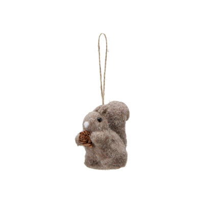 Závesná dekorácia vlnené zvieratko Squirrel Beige                    