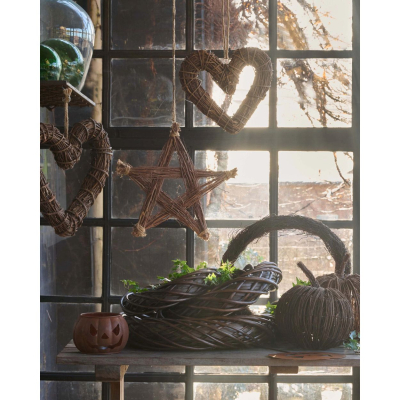                             Kovový lampáš tekvica Rust 25 cm                        