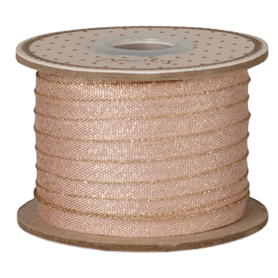 Dekoratívna stuha Light Rose / Gold 25 m                    