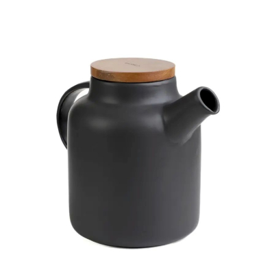Keramická kanvica so sitkom Poline Black 1,5 l                    