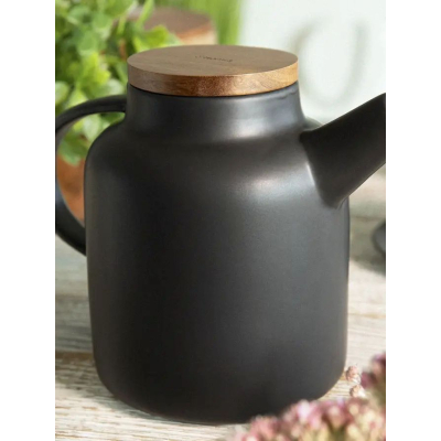                             Keramická kanvica so sitkom Poline Black 1,5 l                        