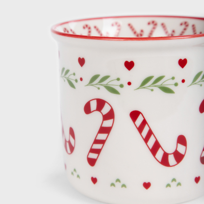                             Vianočný porcelánový hrnček Candy Cane 400 ml                        