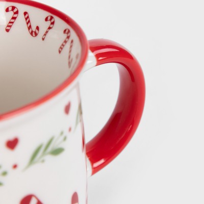                             Vianočný porcelánový hrnček Candy Cane 400 ml                        