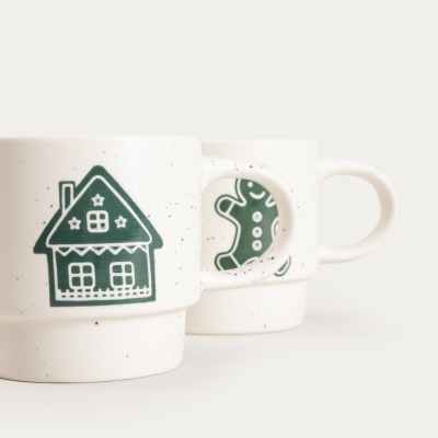                             Porcelánové hrnčeky Bellve Cookie + House - set 2 ks                        