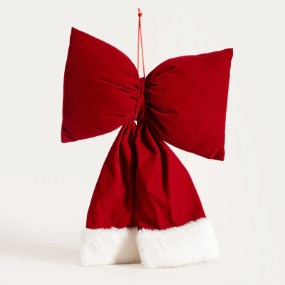Vianočná závesná dekorácia Bow Red 40x28 cm                    