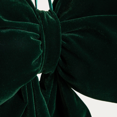                             Vianočná závesná dekorácia Bow Green 40x28 cm                        