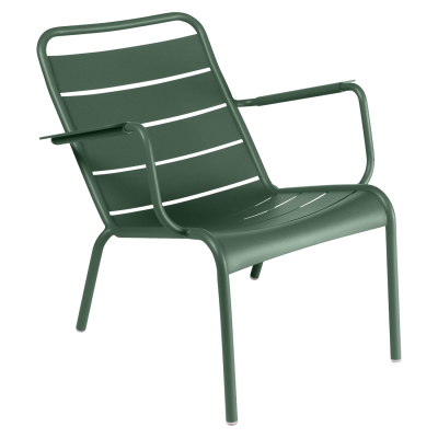 Nízke kreslo s podrúčkami Luxembourg Cedar Green                    