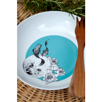                             Porcelánový hlboký tanier Poissons                        