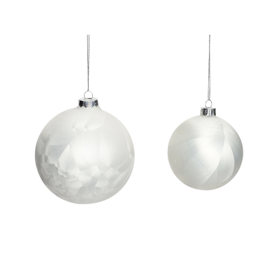 Biele vianočné fľaše                    