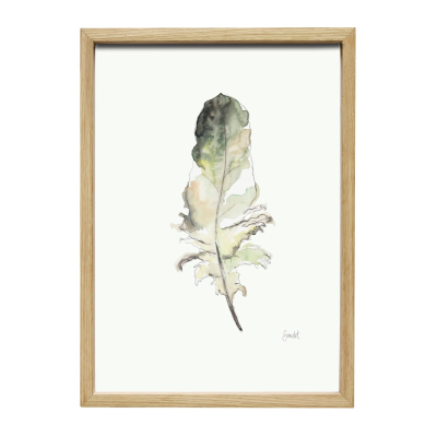 Drevený rám s pierkom 34 x 50 cm                    