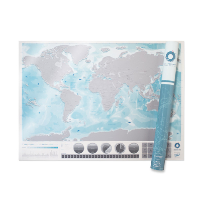 Nástenná stieracia mapa sveta Ocean edition                    