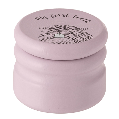 Drevená krabička „My first teeth“ ružová                    