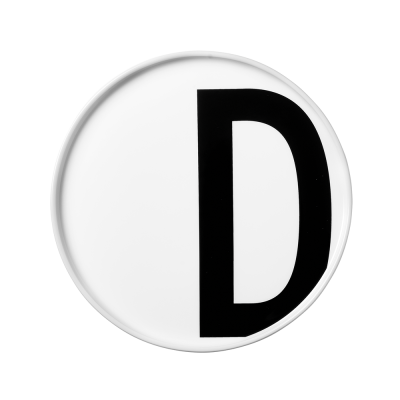 Porcelánový tanier Letter D                    