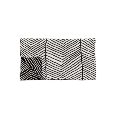 Čiernobiely bavlnený prehoz Zebra                    