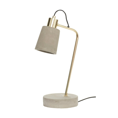 Betónová stolová lampa Brassy                    