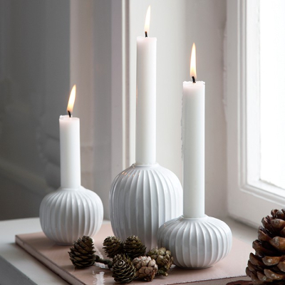                             Keramický svietnik Hammershoi Candleholder White                        