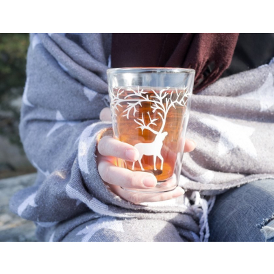                             Set dvojstenných pohárov Reindeer, 2 ks                        