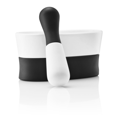 Porcelánový mažiar White/Black                    