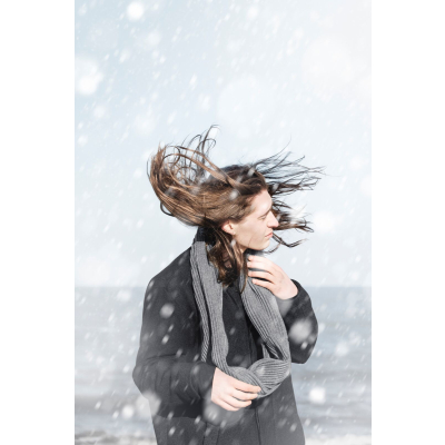                             Unisex šál/tunel Snood tmavo šedá                        