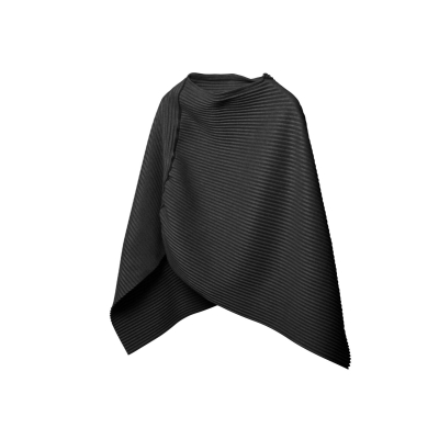                             Krátke pončo čierne unisex                        