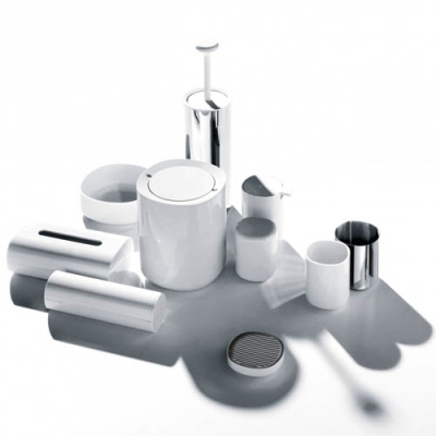                             Box na vatové tyčinky Birillo biely                        