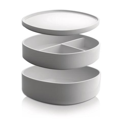 Kúpeľňový organizér Birillo biely                    