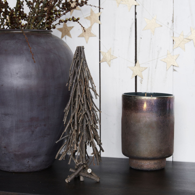 Dekoratívny vianočný stromček Wood 43 cm                    