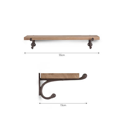                             Drevená polička Rustic malá                        