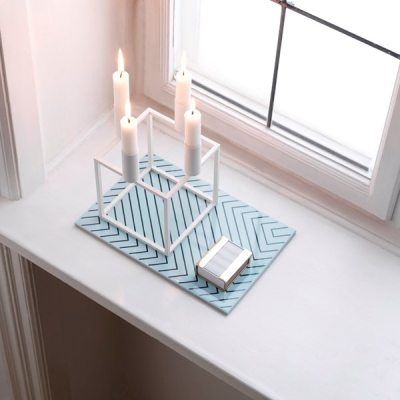                             Svietnik Kubus 4 White                        