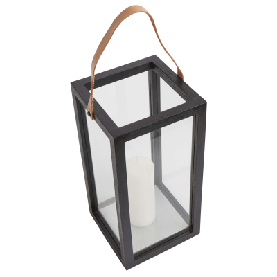                             Lampáš z teakového dreva Storm Black L                        