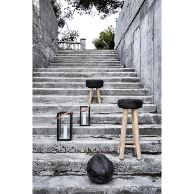                             Lampáš z teakového dreva Storm Black L                        