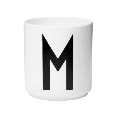 Porcelánový hrnček Letter M                    