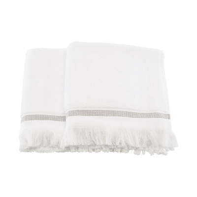 Bavlnené uteráky Grey Stripes veľké - sada 2 ks                    