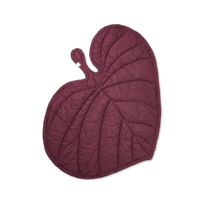Detská deka Leaf Burgundy                    