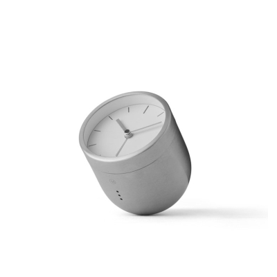 Budík Tumbler Alarm Clock Steel                    