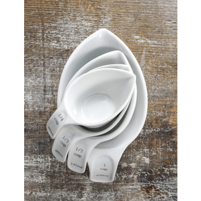                             Porcelánové odmerky Rialto - sada 4 ks                        
