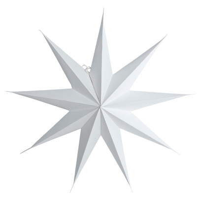 Papierová deväťcípa hviezda Star White 45 cm                    