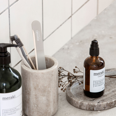                             Mramorový podnos Meraki Beige oválny                        