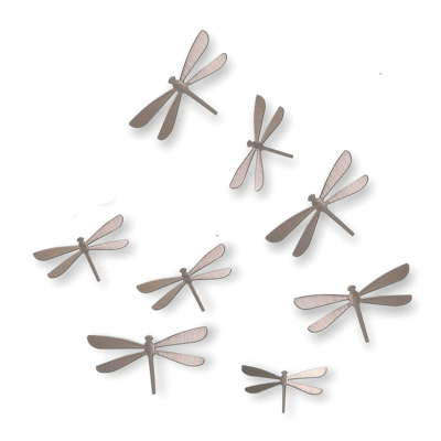 Nástenná dekorácia Wallflutter 8 ks                    